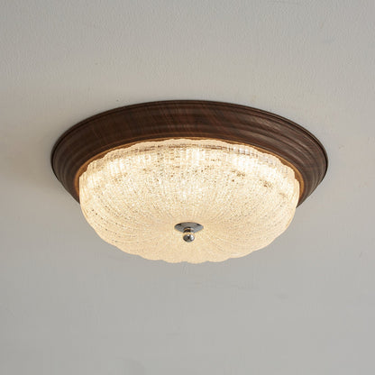 Celestia Walnut Ceiling Light
