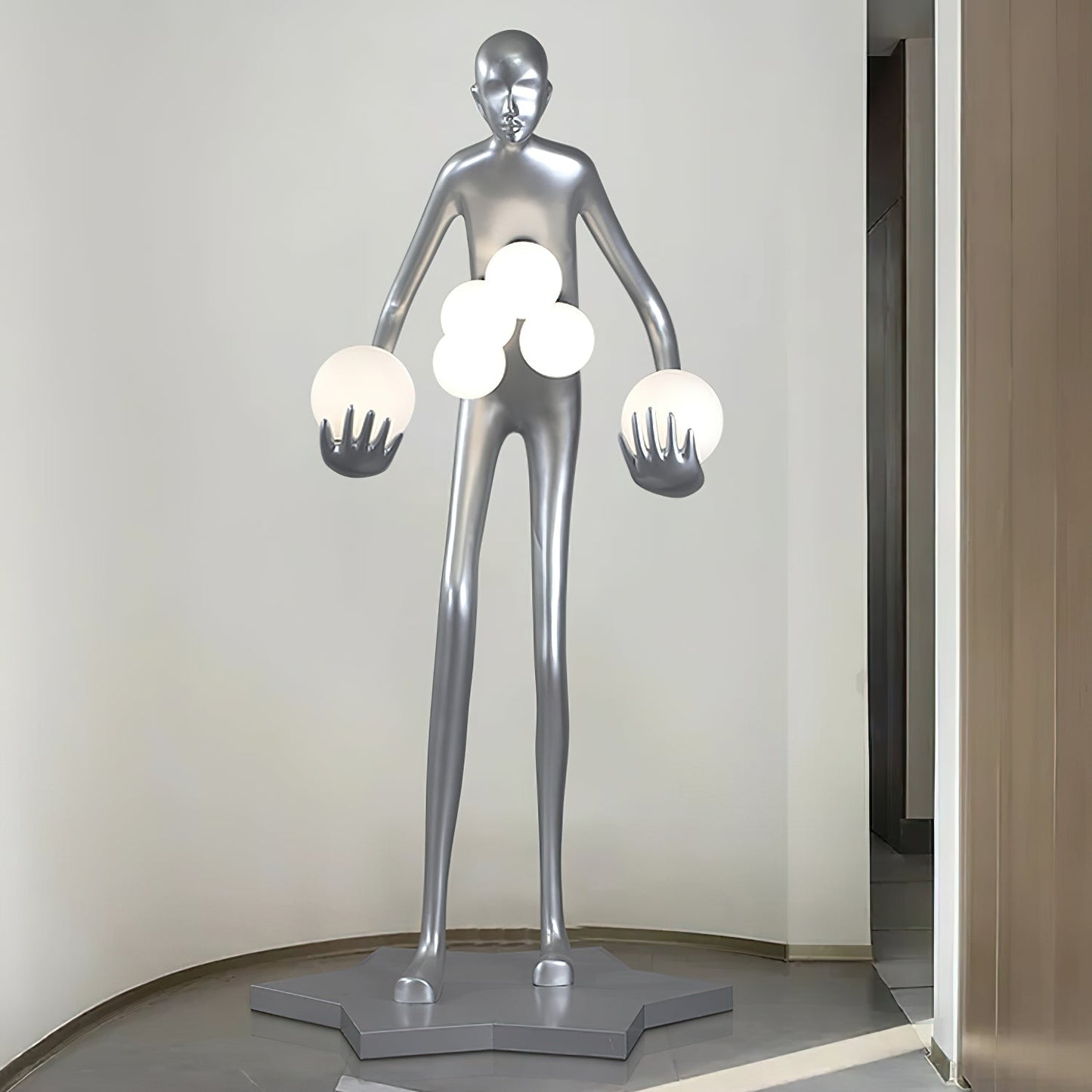 Celestial Guardian Sculpture Floor Lamp