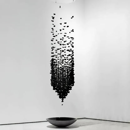 Charcoal Shape Hourglass Chandelier