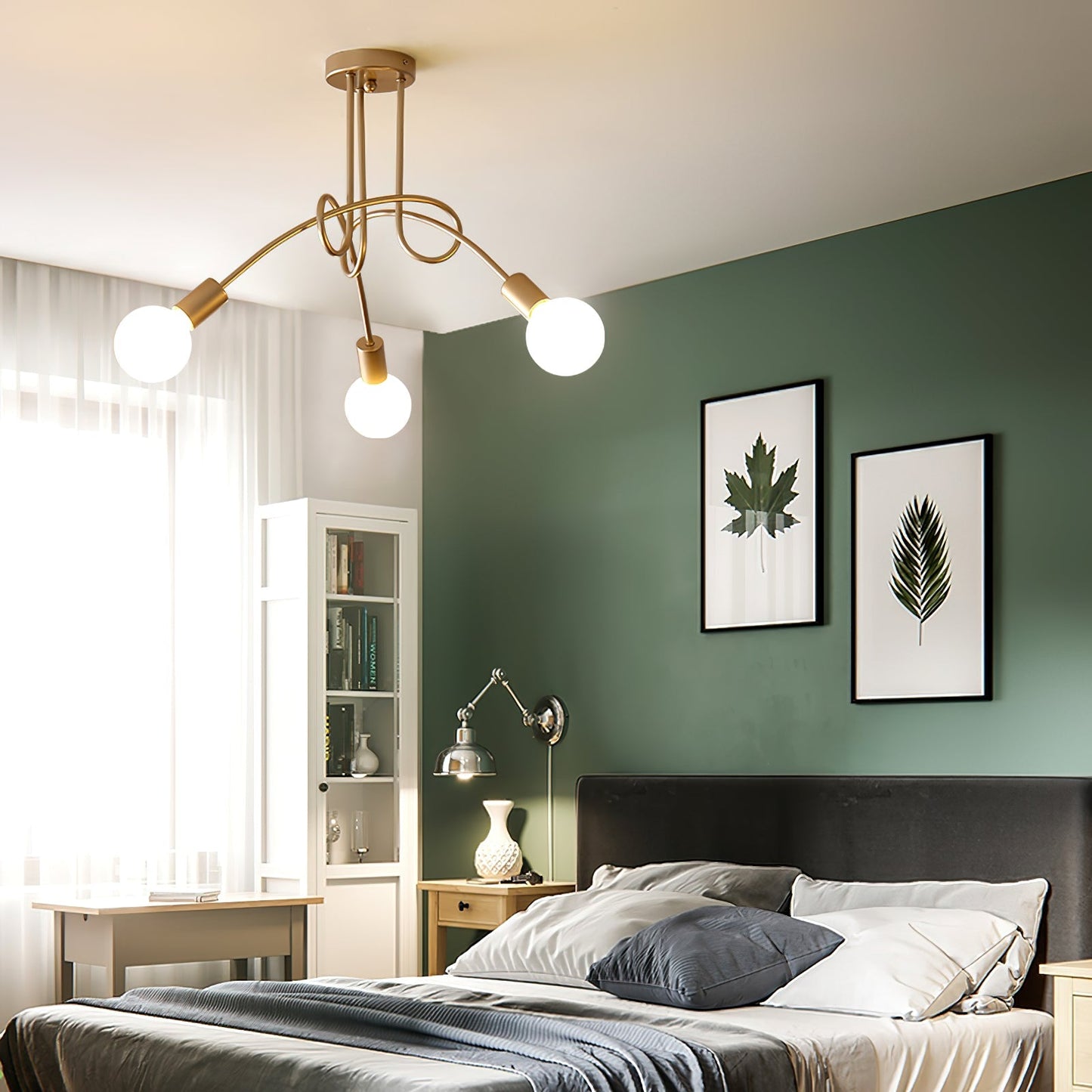 Colonial Sputnik Ceiling Lamp