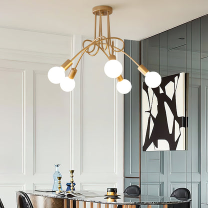 Colonial Sputnik Ceiling Lamp