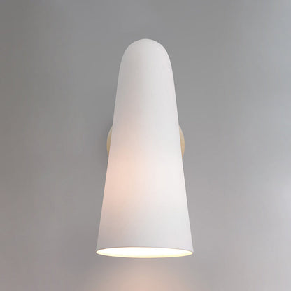 Conical Glass Plug-in Wall Lamp