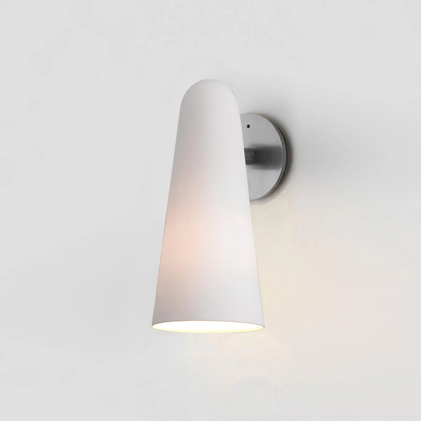 Conical Glass Plug-in Wall Lamp