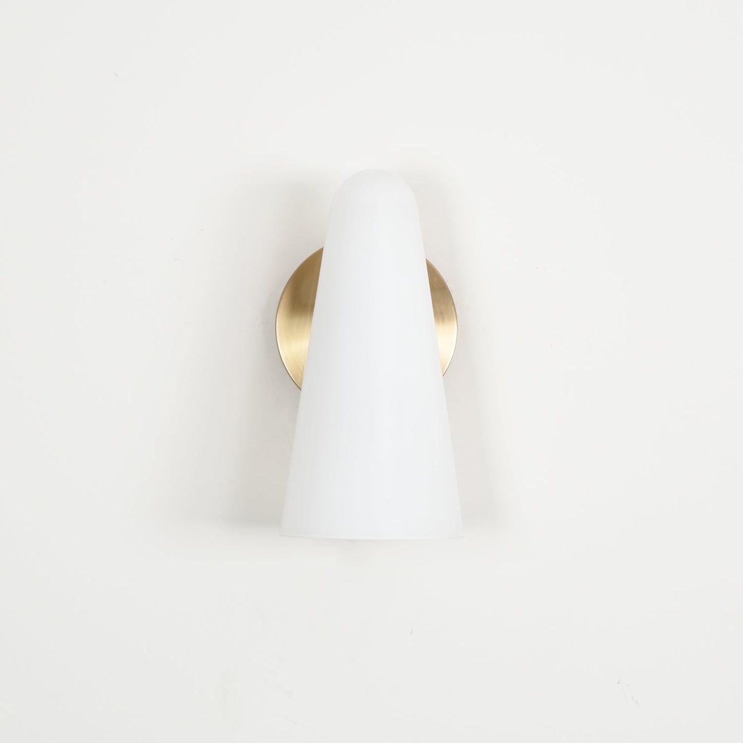 Conical Glass Plug-in Wall Lamp