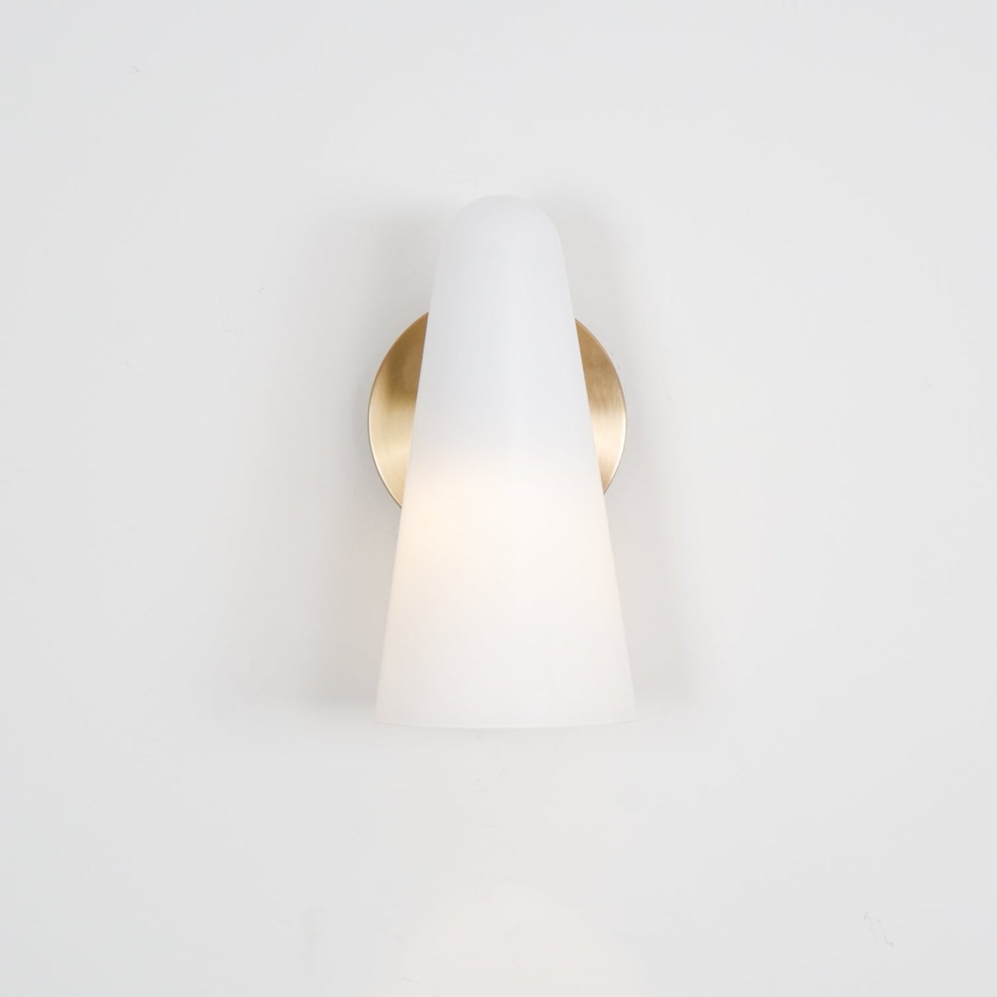 Conical Glass Plug-in Wall Lamp