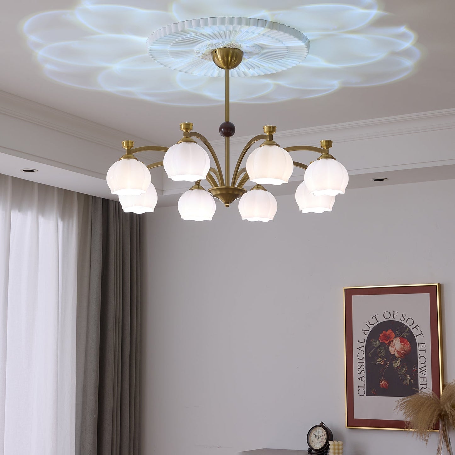 Corinne Arc Chandelier
