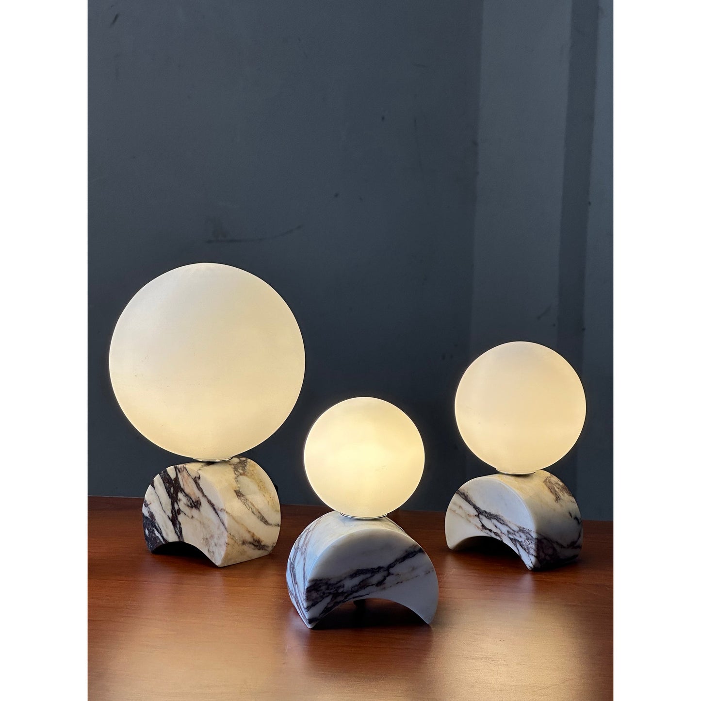 Crescent Marble Table Lamp