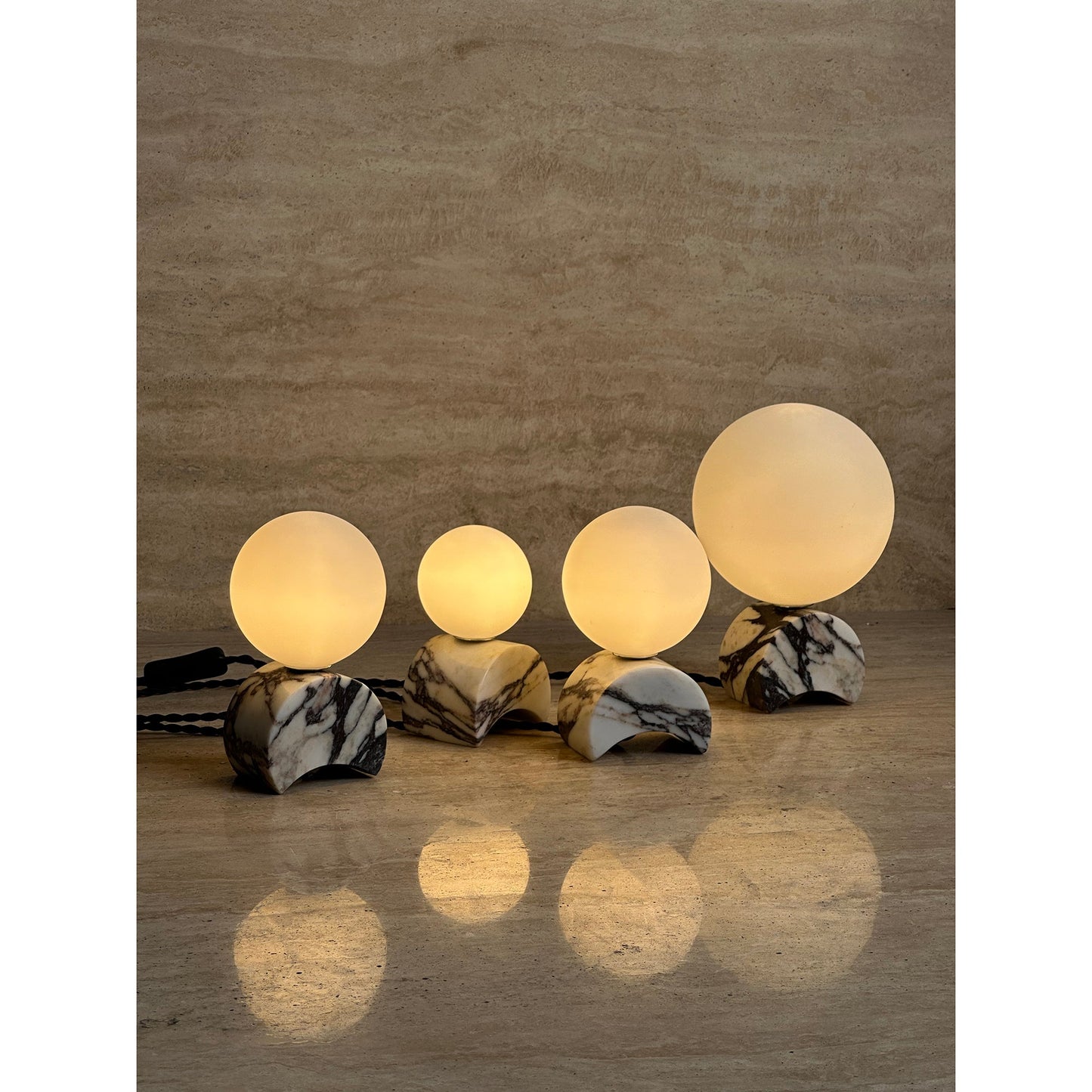 Crescent Marble Table Lamp