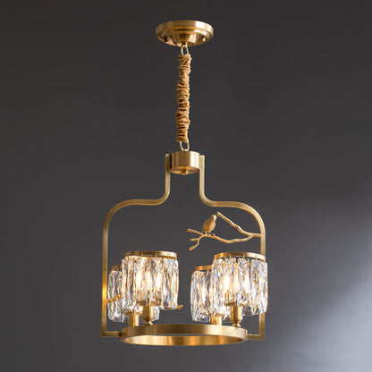 Crystal Bird Chandelier
