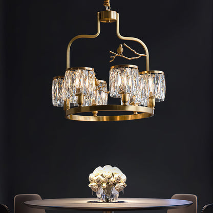 Crystal Bird Chandelier