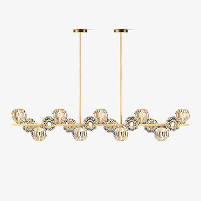 Crystal Glass Ball Chandelier