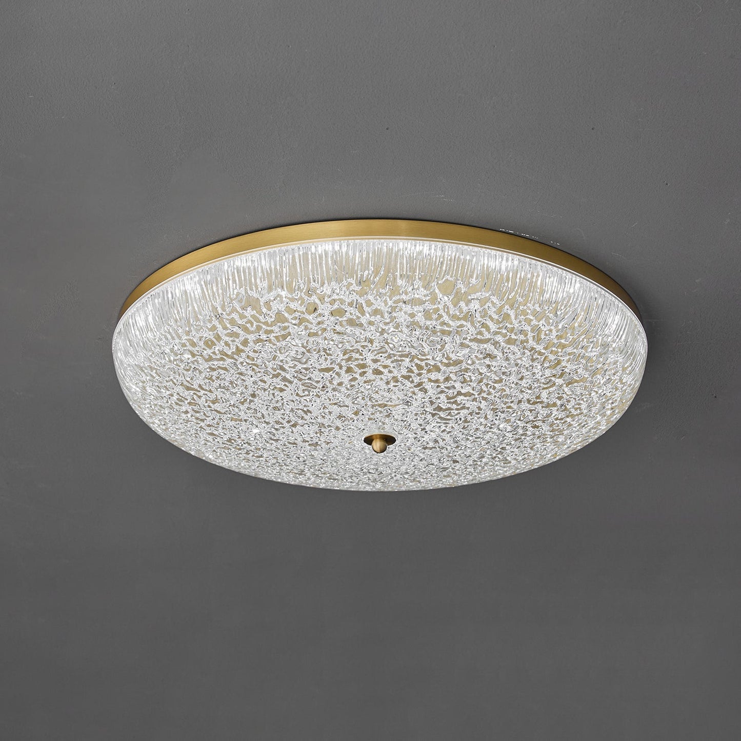 Crystalline Round Ceiling Lamp