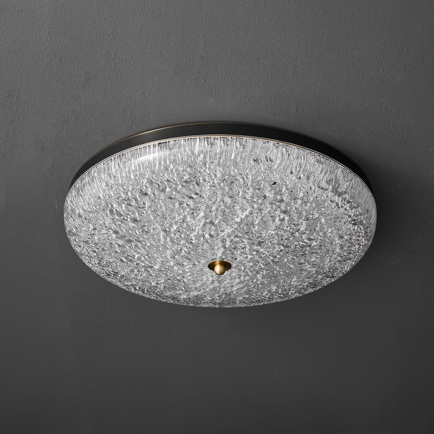 Crystalline Round Ceiling Lamp