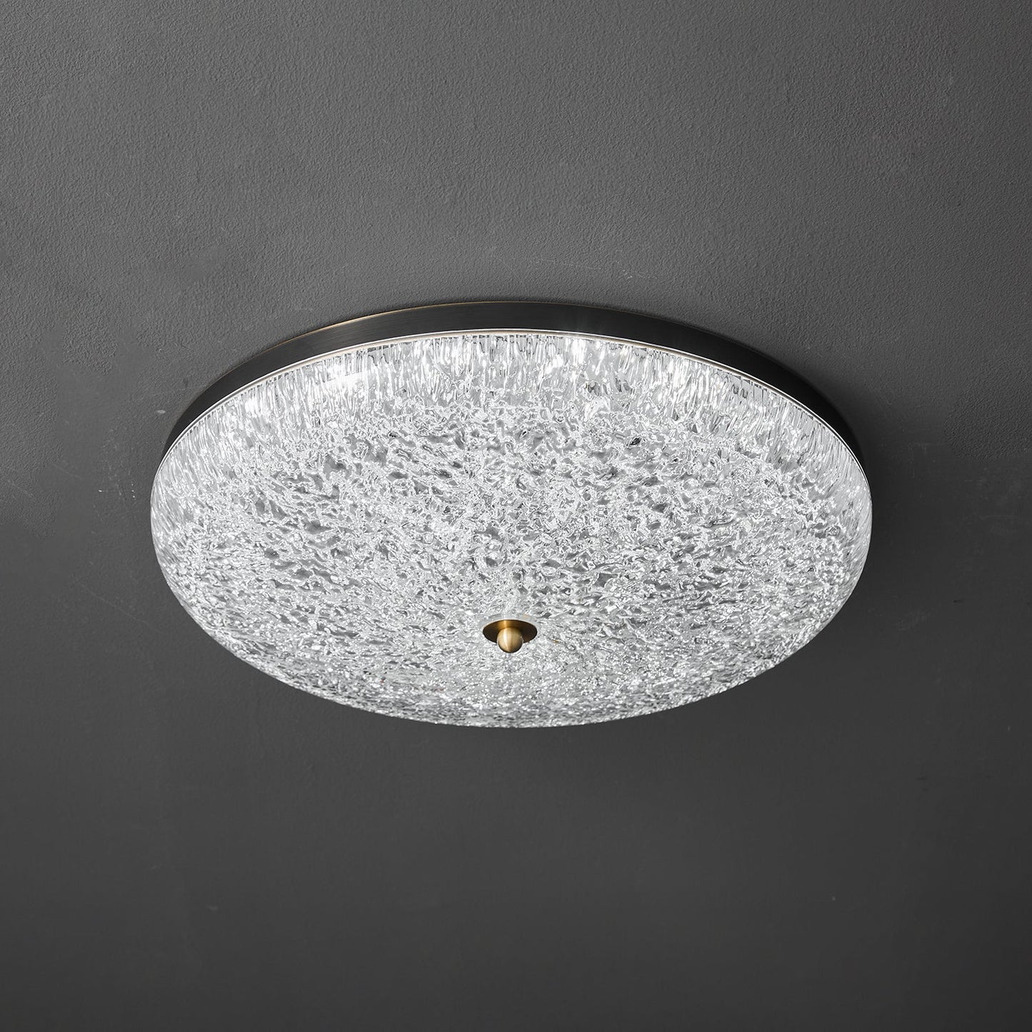 Crystalline Round Ceiling Lamp