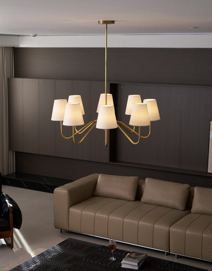 Opaluxe Brass Chandelier