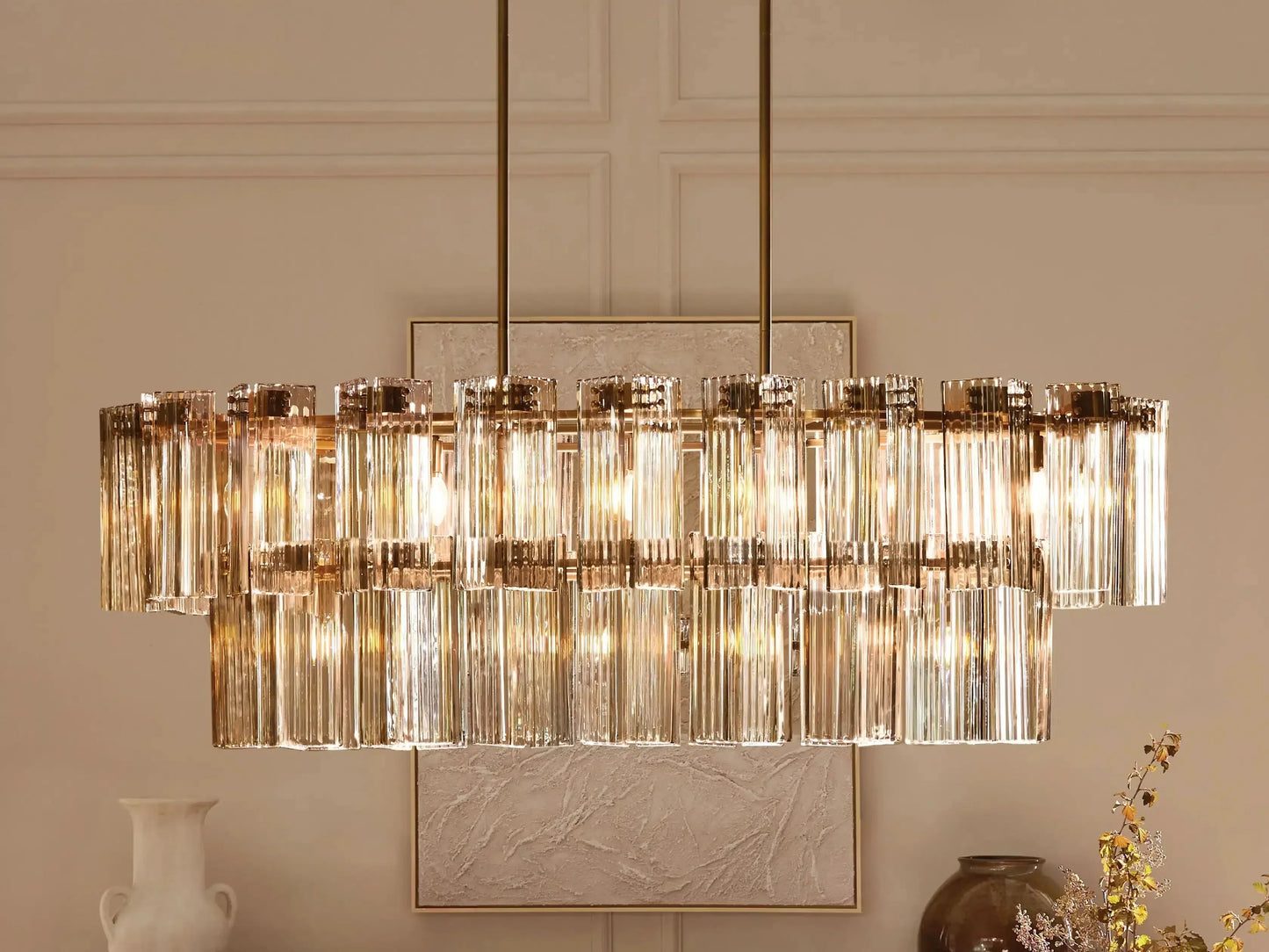Delsie Oval Chandelier 51''63''72''