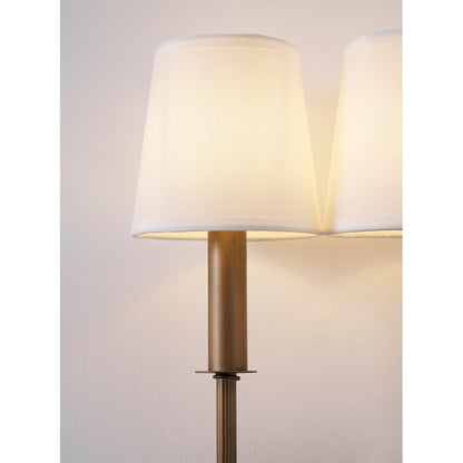 Double Arm Bamboo Sconce