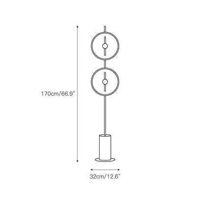 Double Moon Floor Lamp