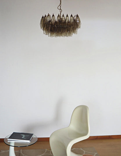 Poliedri Murano Smoked Chandelier