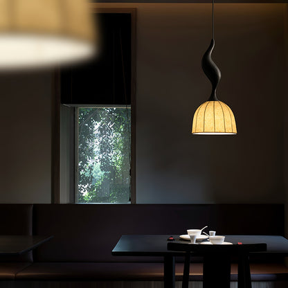 Elowen Twisted Wood Pendant Light
