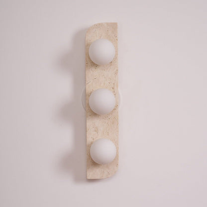 Elysian Travertine Plug-in Wall Light