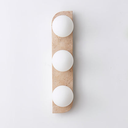 Elysian Travertine Wall Light