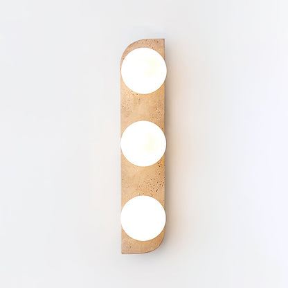 Elysian Travertine Plug-in Wall Light