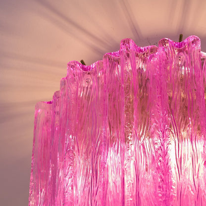 Fiora Rose Red Glass Ceiling Lamp