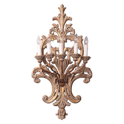 Florentine Wood Wall Lamp