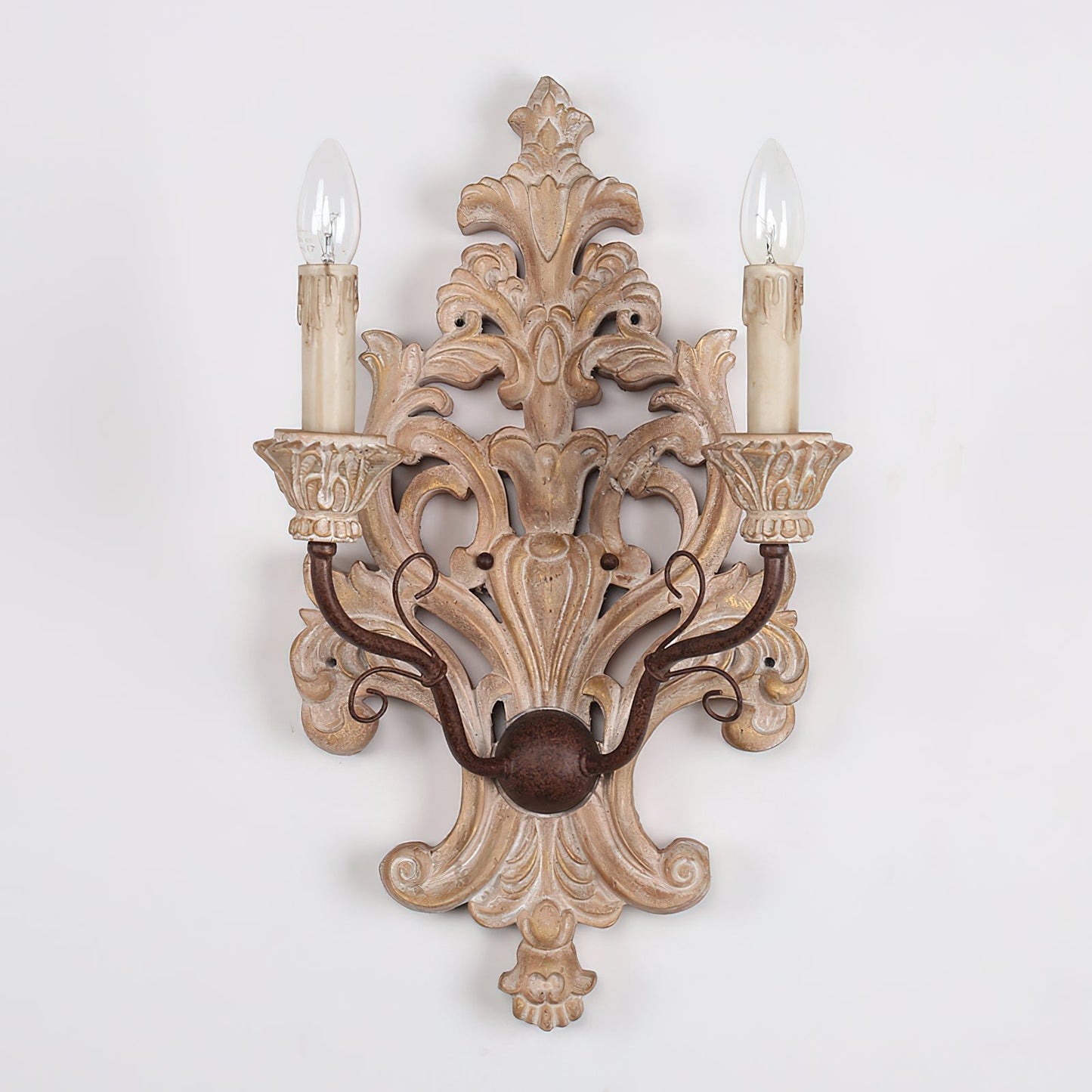 Florentine Wood Wall Lamp