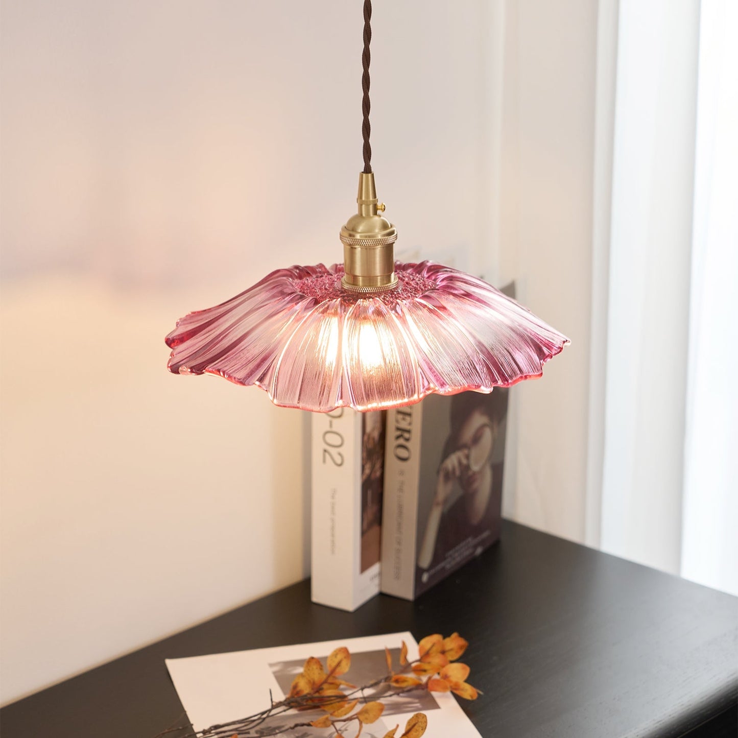 Flower Glass Swag Lights