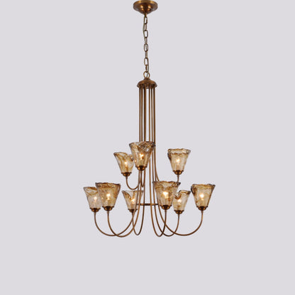 Franklin Amber Chandelier
