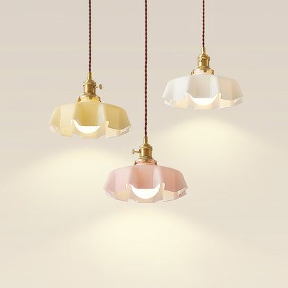 French Flower Pendant Swag Light