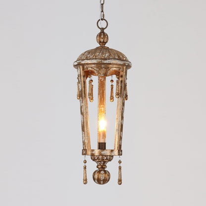 French Woodcarving Lantern Pendant Lamp