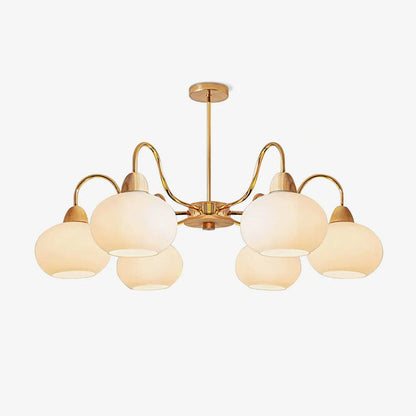Glass Persimmon Chandelier