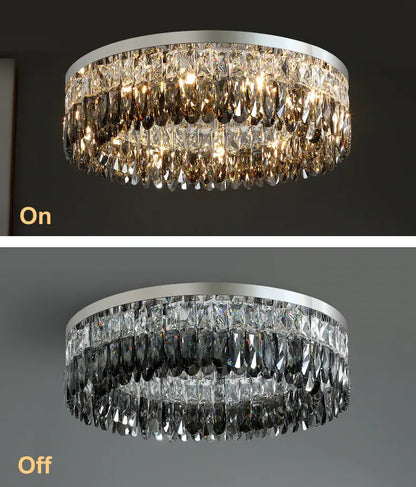 Giano Crystal Flush Mount Light Fixture