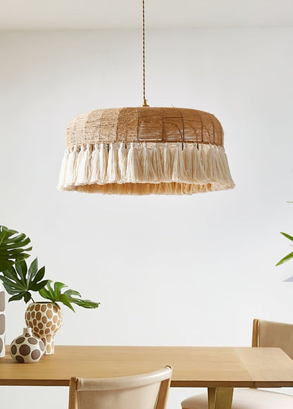 Handwoven Jute Pendant Light