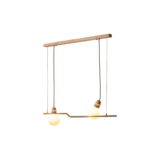 Hemp Rope Glass Pendant Lamp