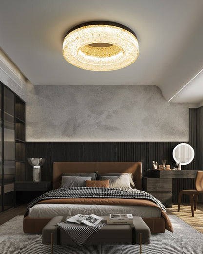 Ice Crack Circle Ceiling Lamp