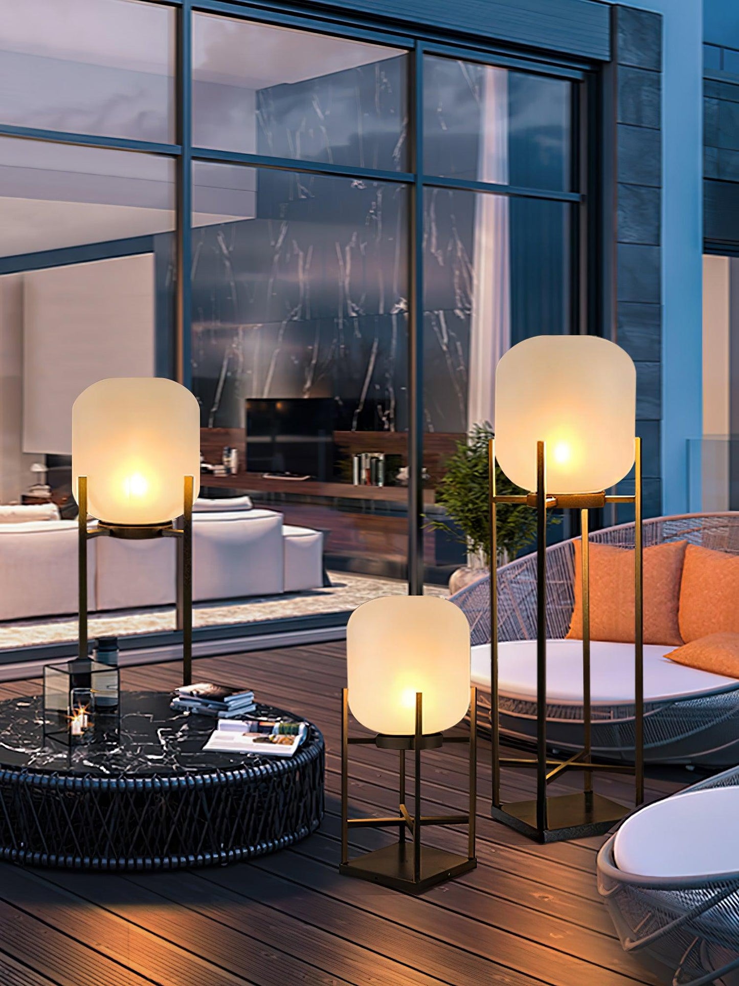 Lantern Outdoor Floor Lamp