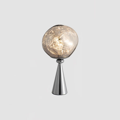 Lava Cone Table Lamp ∅ 11″ X H 17.7″ / Dia 28cm X H 45cm / Chrome & Silver / US Plug Table lamp