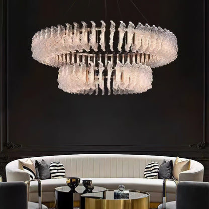 Leaf Glass Chandelier