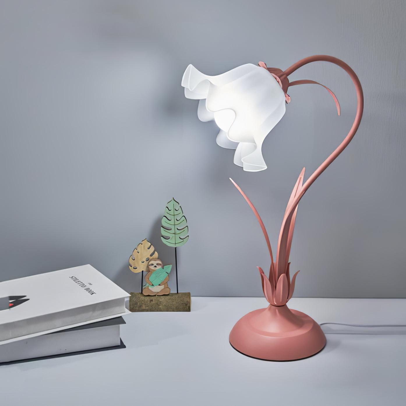 flower lamp lily of the valley Lily of the Valley Table Lamp – Keyming