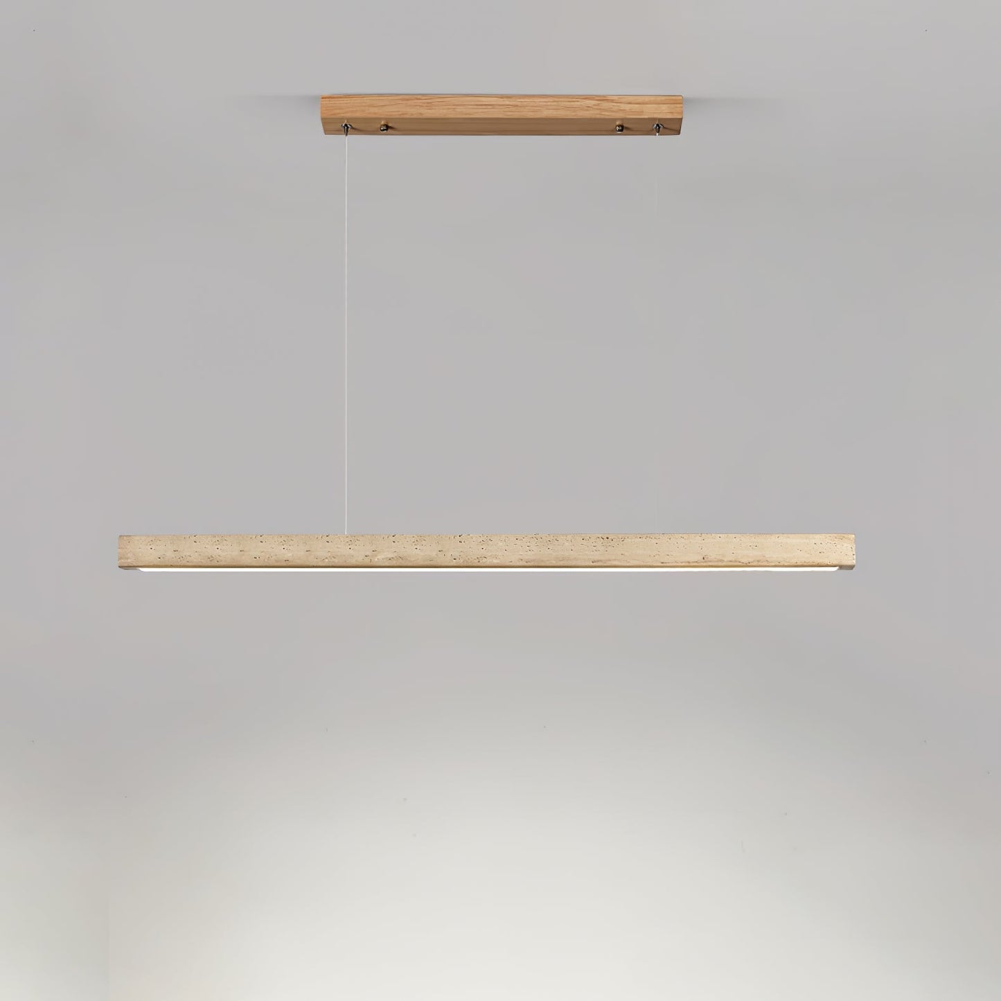 Linear Travertine Pendant Lamp