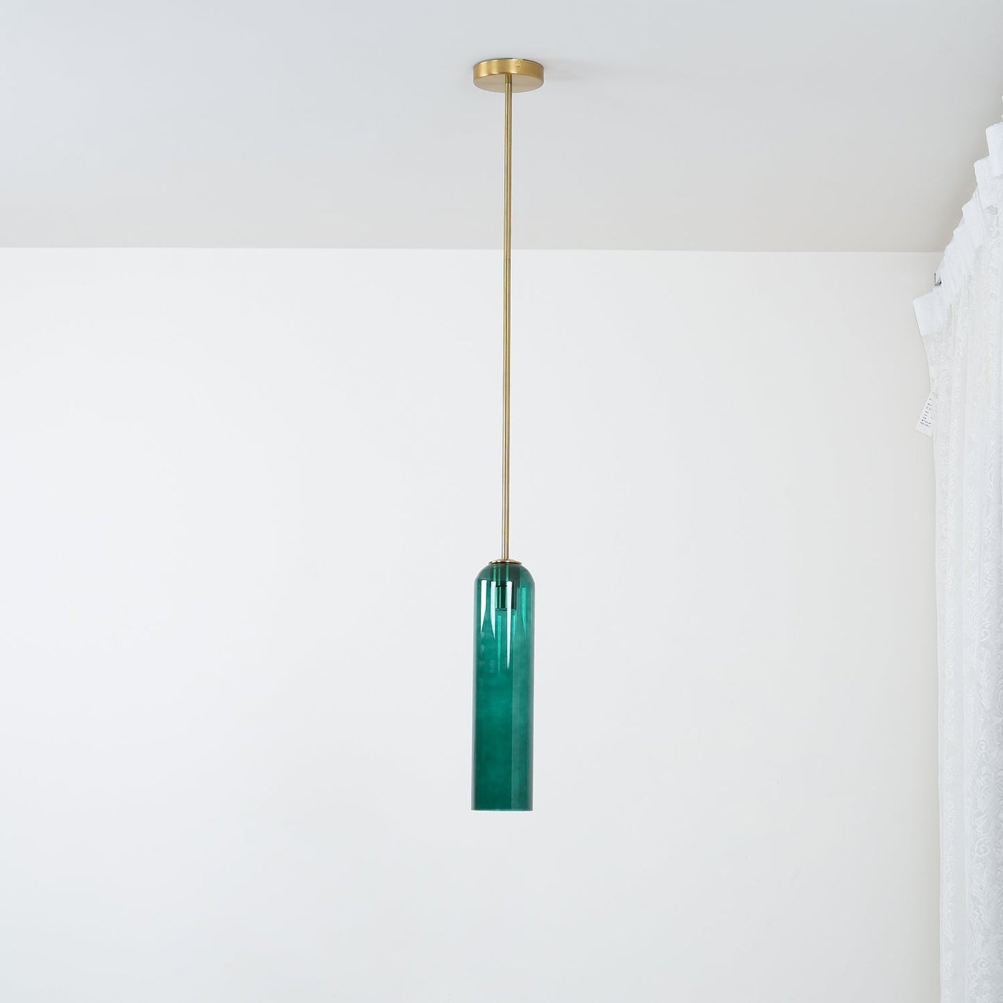 Long Tube Glass Pendant Light