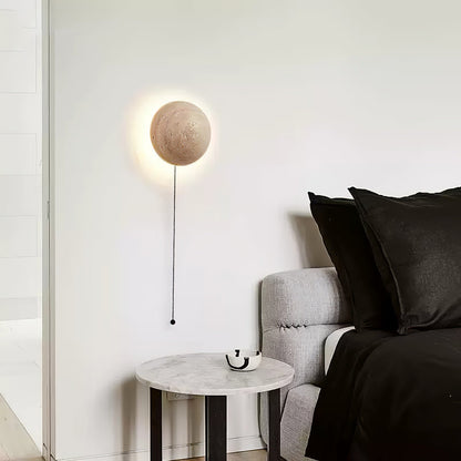 Luna Travertine Wall Light