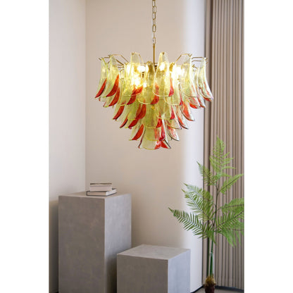 Emerald Flame Murano Glass Chandelier