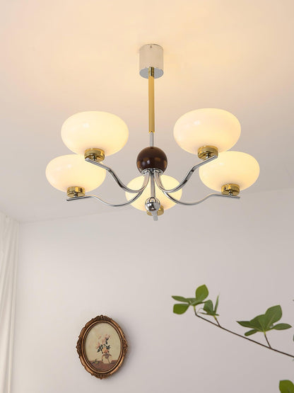 Medieval Glass Bowl Chandelier