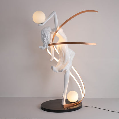 Misha Goddess Statue Floor Lamp