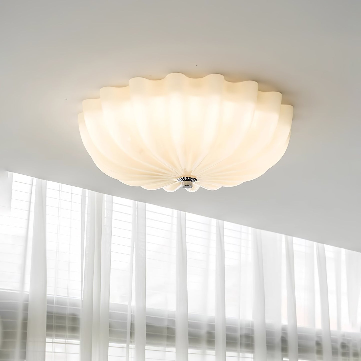 Murano Glass Flush Ceiling Light